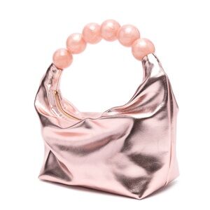 Vanina leather tote bag in rose pink NWT